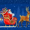 3D Father Christmas And His Reindeer 727 Wallpaper Mural Wall Mural Wall Murals Removable Wallpaper -Amscan Sales Store 009bed737a84eb31aa753f9771cb6917