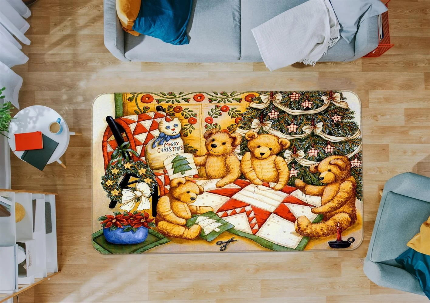3D Bear Christmas Fift 33154 Non Slip Rug Mat Room Mat Quality Elegant Photo Carpet 3 3D Bear Christmas Fift 33154 Non Slip Rug Mat Room Mat Quality Elegant Photo Carpet