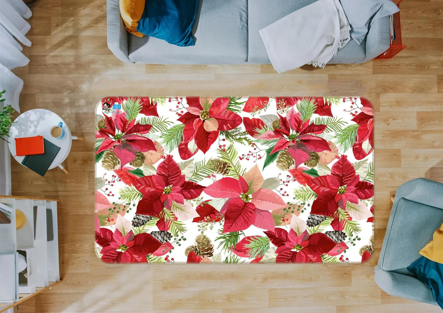 3D Red Leaves Flowers 54240 Christmas Non Slip Rug Mat Room Mat Quality Elegant Photo Carpet Xmas 3 3D Red Leaves Flowers 54240 Christmas Non Slip Rug Mat Room Mat Quality Elegant Photo Carpet Xmas