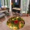 3D Red Ball Candy Cane Pendant 54066 Christmas Round Non Slip Rug Mat Room Mat Quality Elegant Photo -Amscan Sales Store 021dd013c6919682d8d3c6d2a53de0fa