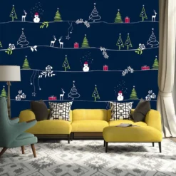 3D Christmas Tree And Reindeer 672 Wallpaper Mural Wall Mural Wall Murals Removable Wallpaper Woven -Amscan Sales Store 041d1aee08f21048bda06d32661d21ff 1