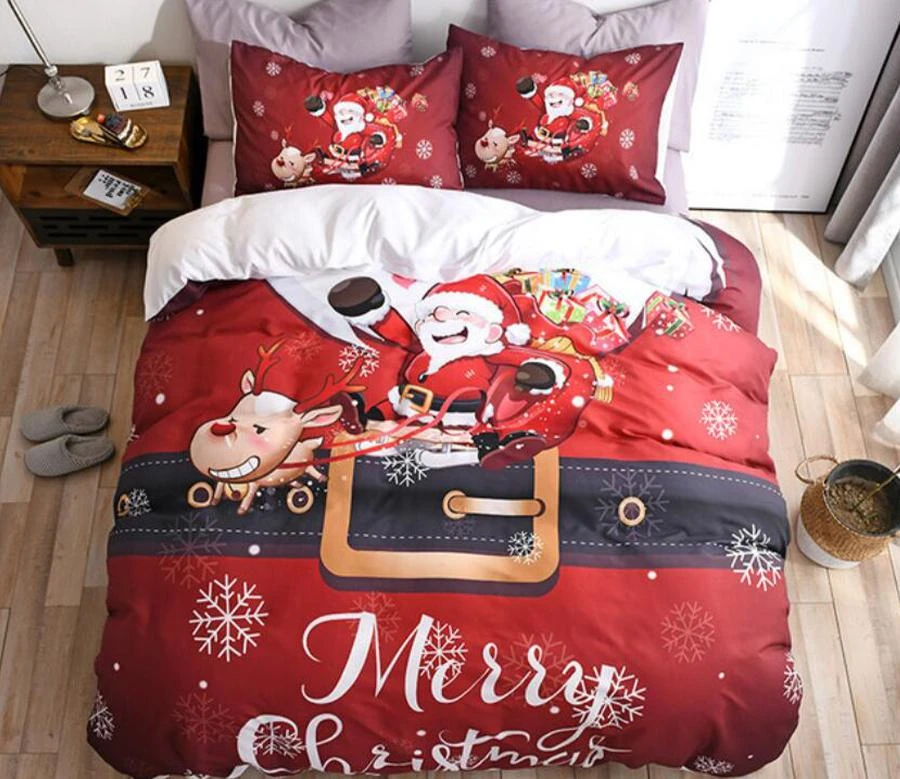 3D Christmas Sleigh 1071 Bed Pillowcases Quilt Cover Set Bedding Set Pillowcases Duvet Cover KING SI 3 3D Christmas Sleigh 1071 Bed Pillowcases Quilt Cover Set Bedding Set Pillowcases Duvet Cover KING SI