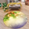 3D Branches Light Shadow 54172 Christmas Round Non Slip Rug Mat Room Mat Quality Elegant Photo Carpe