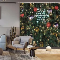 3D Tree Snowflake 52079 Christmas Blockout Photo Curtain Printing Curtains Drapes Fabric Window Xmas 7 3D Tree Snowflake 52079 Christmas Blockout Photo Curtain Printing Curtains Drapes Fabric Window Xmas -Amscan Sales Store 09799563c5dc0e2514a54f618dae66b5