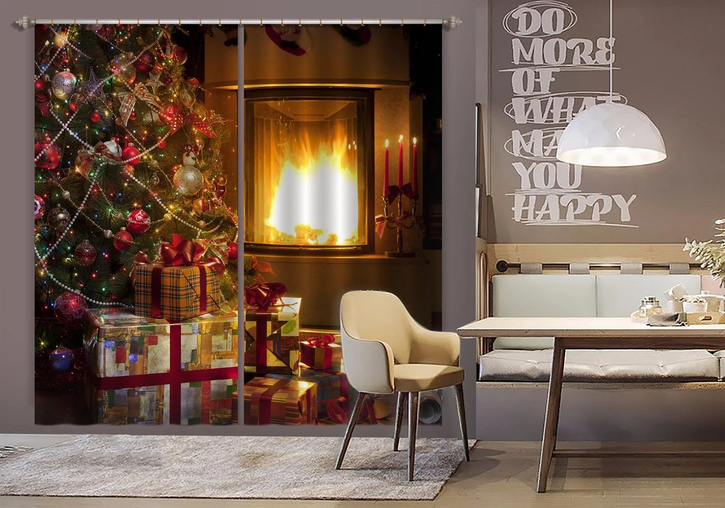 3D Tree Gift Fireplace 52004 Christmas Blockout Photo Curtain Printing Curtains Drapes Fabric Window 3 3D Tree Gift Fireplace 52004 Christmas Blockout Photo Curtain Printing Curtains Drapes Fabric Window
