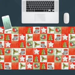 3D Star Socks Square Pattern 51192 Christmas Non-slip Office Desk Mouse Mat Large Keyboard Pad Game -Amscan Sales Store 0c14e8cce47194f66ad6eafdaee8fe59