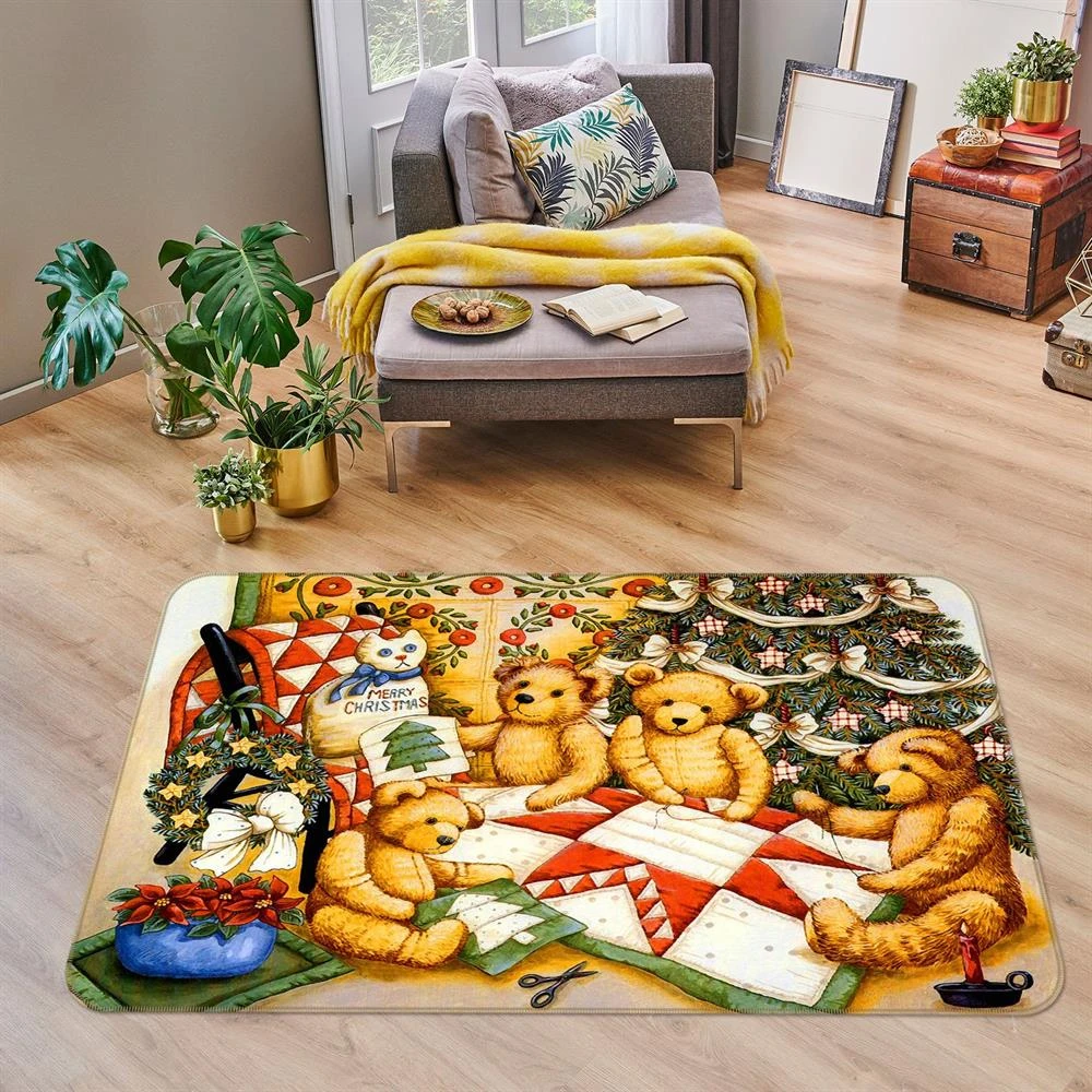 3D Bear Christmas Fift 33154 Non Slip Rug Mat Room Mat Quality Elegant Photo Carpet 5 3D Bear Christmas Fift 33154 Non Slip Rug Mat Room Mat Quality Elegant Photo Carpet - Image 3