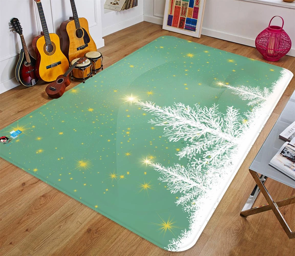 3D White Snow Tree 65192 Christmas Non Slip Rug Mat Room Mat Quality Elegant Photo Carpet Xmas 5 3D White Snow Tree 65192 Christmas Non Slip Rug Mat Room Mat Quality Elegant Photo Carpet Xmas - Image 3