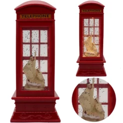 Christmas LED Light Santa Decoration Water Ball Globe Snow Glitter Confetti Lamp - Christian