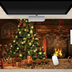 3D Tree Fireplace 51172 Christmas Non-slip Office Desk Mouse Mat Large Keyboard Pad Game Xmas -Amscan Sales Store 104d9d1bf03cc03fcbd0599461d09976