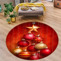 3D Red Ball 54102 Christmas Round Non Slip Rug Mat Room Mat Quality Elegant Photo Carpet Xmas 6 3D Red Ball 54102 Christmas Round Non Slip Rug Mat Room Mat Quality Elegant Photo Carpet Xmas -Amscan Sales Store 104fa295bd032ce06c1ab66067bd1414