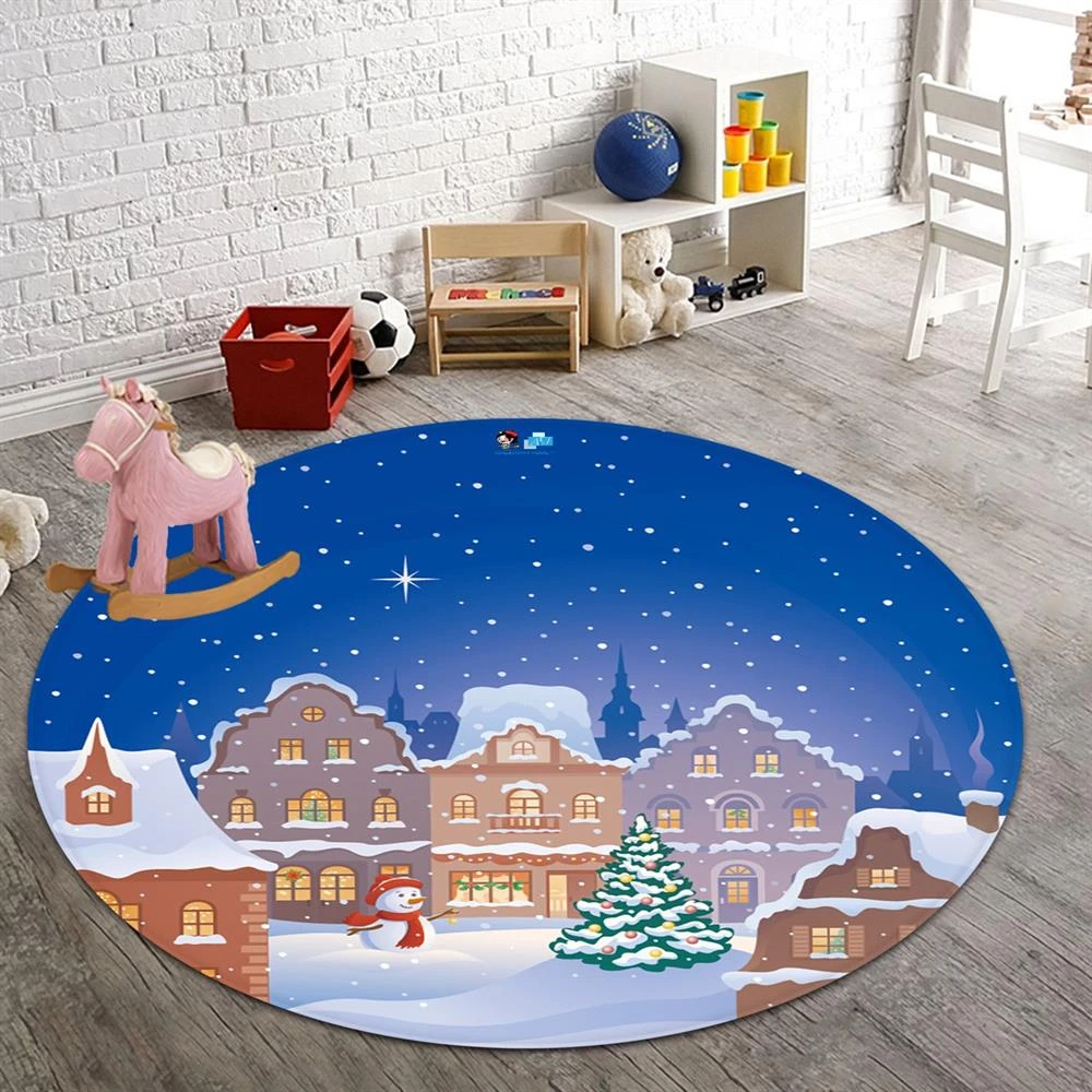 3D Houses 65224 Christmas Round Non Slip Rug Mat Room Mat Quality Elegant Photo Carpet Xmas 3 3D Houses 65224 Christmas Round Non Slip Rug Mat Room Mat Quality Elegant Photo Carpet Xmas
