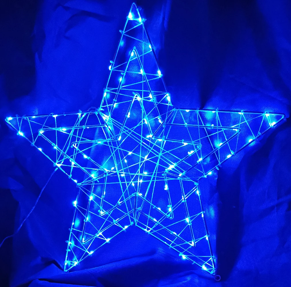 Christmas LED Motif RGB Remote Controlled Animated Star 57x57cm Indoor Outdoor Display Sign 10 Christmas LED Motif RGB Remote Controlled Animated Star 57x57cm Indoor Outdoor Display Sign - Image 8