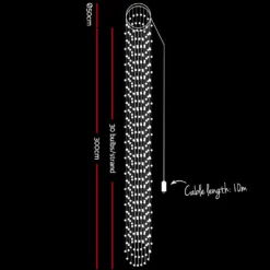 Jingle Jollys Christmas Motif Lights String Waterfall Fairy 720 LED Wedding 3M -Amscan Sales Store 15831102967f8327ab00f059bff0be77