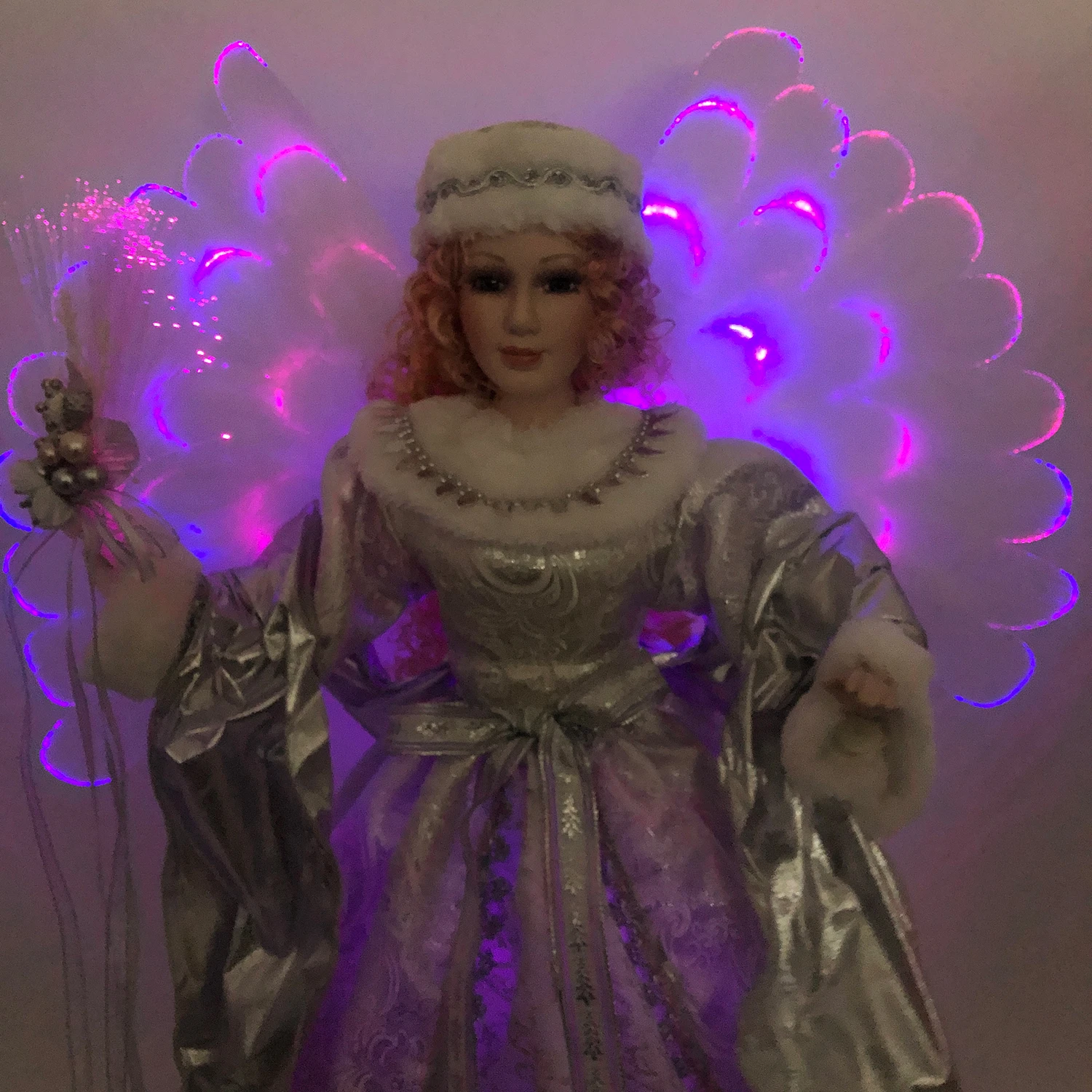 Christmas Complete Angel Silver White Animated 80cm 6 Christmas Complete Angel Silver White Animated 80cm - Image 4