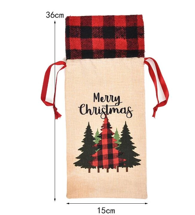 3 Pack Christmas Family Holiday Party Decorations Wine Bottle Cover 4 3 Pack Christmas Family Holiday Party Decorations Wine Bottle Cover - Image 2