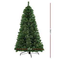 Jingle Jollys Christmas Tree 2.1M 7FT Xmas Decorations Green