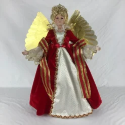 Christmas Complete Angel Red/Gold Animated 50cm