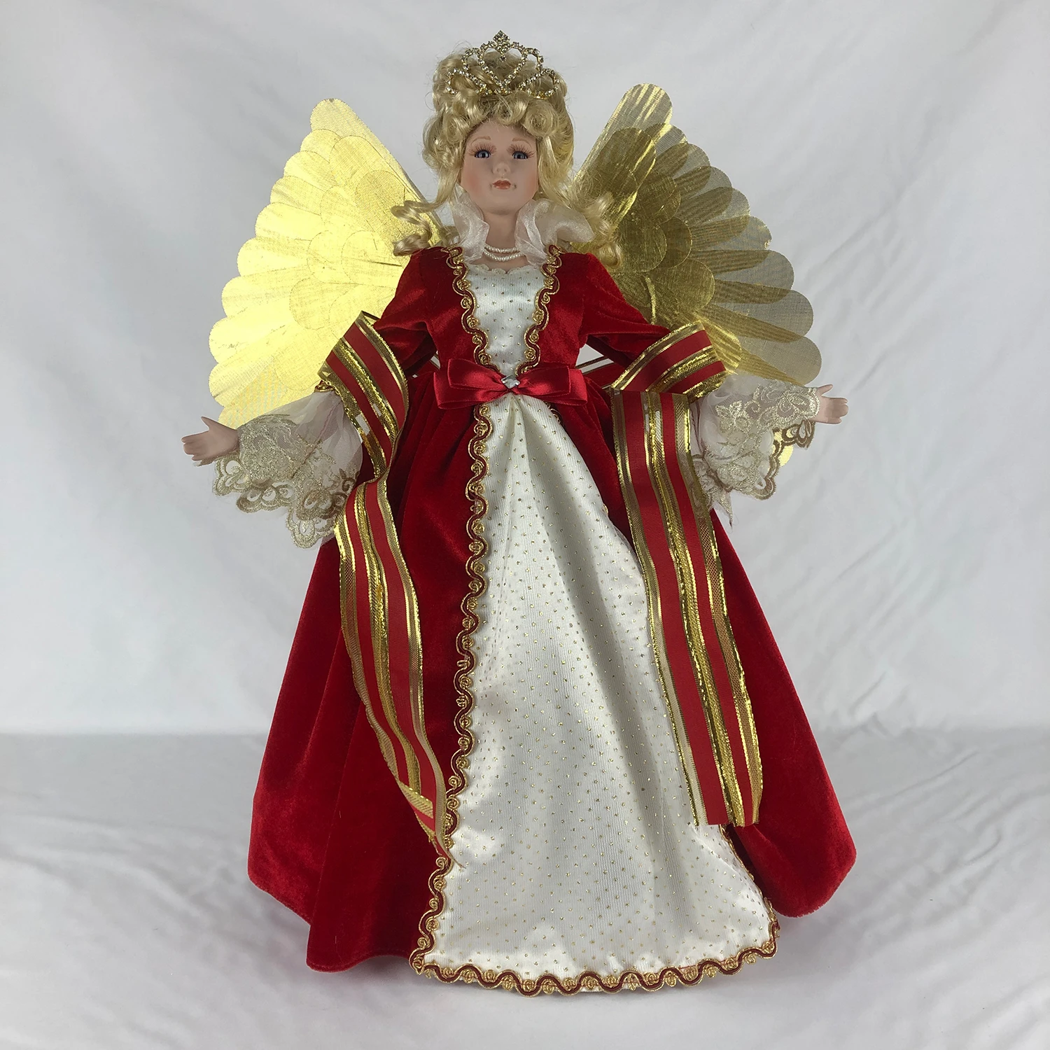 Christmas Complete Angel Red/Gold Animated 50cm 2 Christmas Complete Angel Red/Gold Animated 50cm