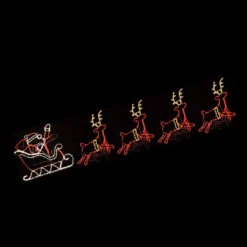 Christmas LED Motif Santa Riding Reindeers In Sleigh 560x80cm Indoor Outdoor Display Sign 7 Christmas LED Motif Santa Riding Reindeers In Sleigh 560x80cm Indoor Outdoor Display Sign -Amscan Sales Store 1e4058622bb94f6a4cefc04102cbf33e