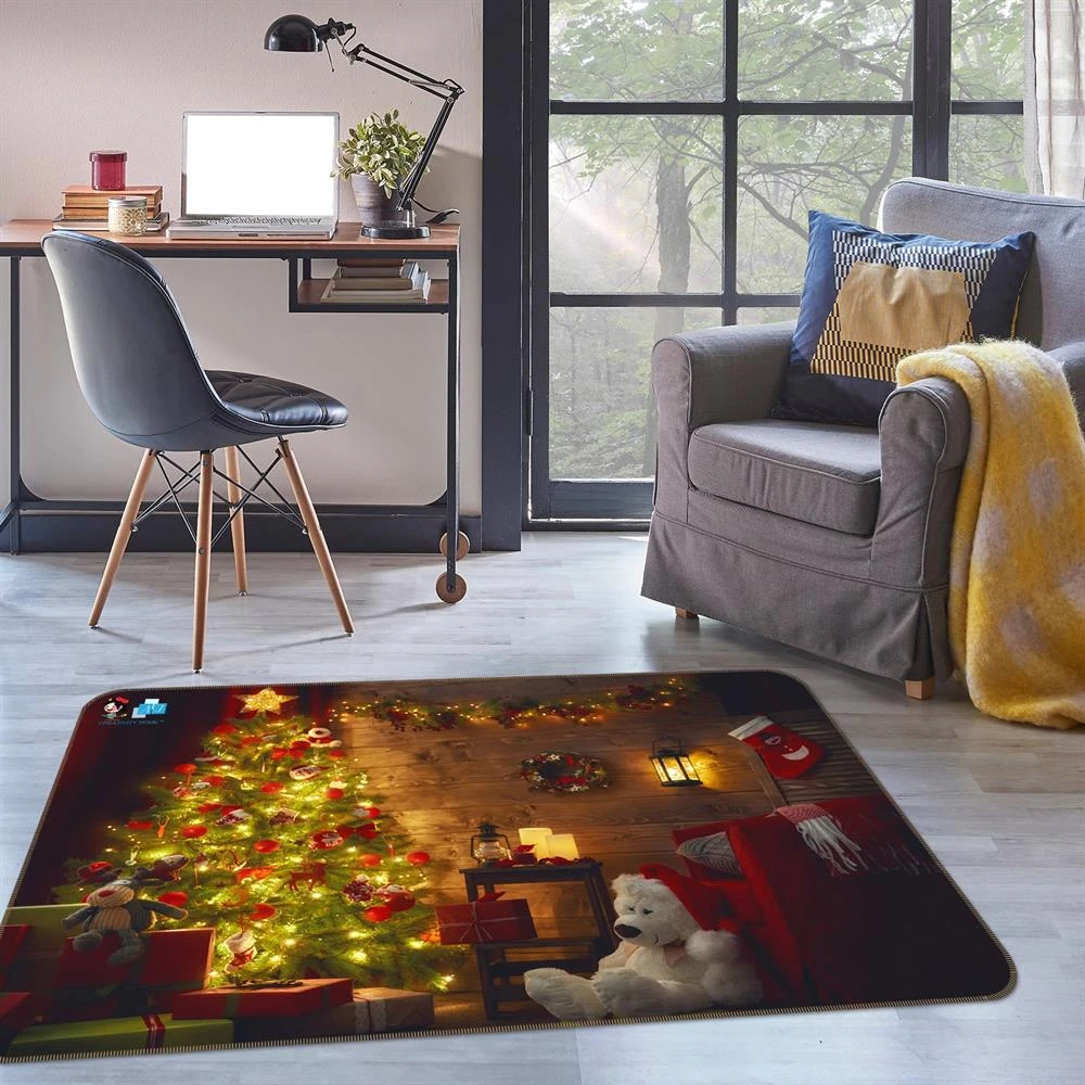 3D Tree Bear Doll 55075 Christmas Non Slip Rug Mat Room Mat Quality Elegant Photo Carpet Xmas 5 3D Tree Bear Doll 55075 Christmas Non Slip Rug Mat Room Mat Quality Elegant Photo Carpet Xmas - Image 3