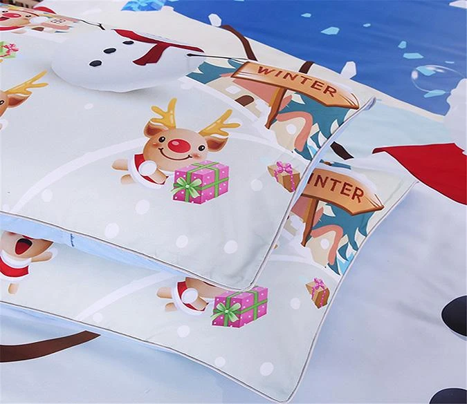 3D Christmas Snowmank 94 Bed Pillowcases Quilt Cover Set Bedding Set Pillowcases Duvet Cover KING SI 5 3D Christmas Snowmank 94 Bed Pillowcases Quilt Cover Set Bedding Set Pillowcases Duvet Cover KING SI - Image 3
