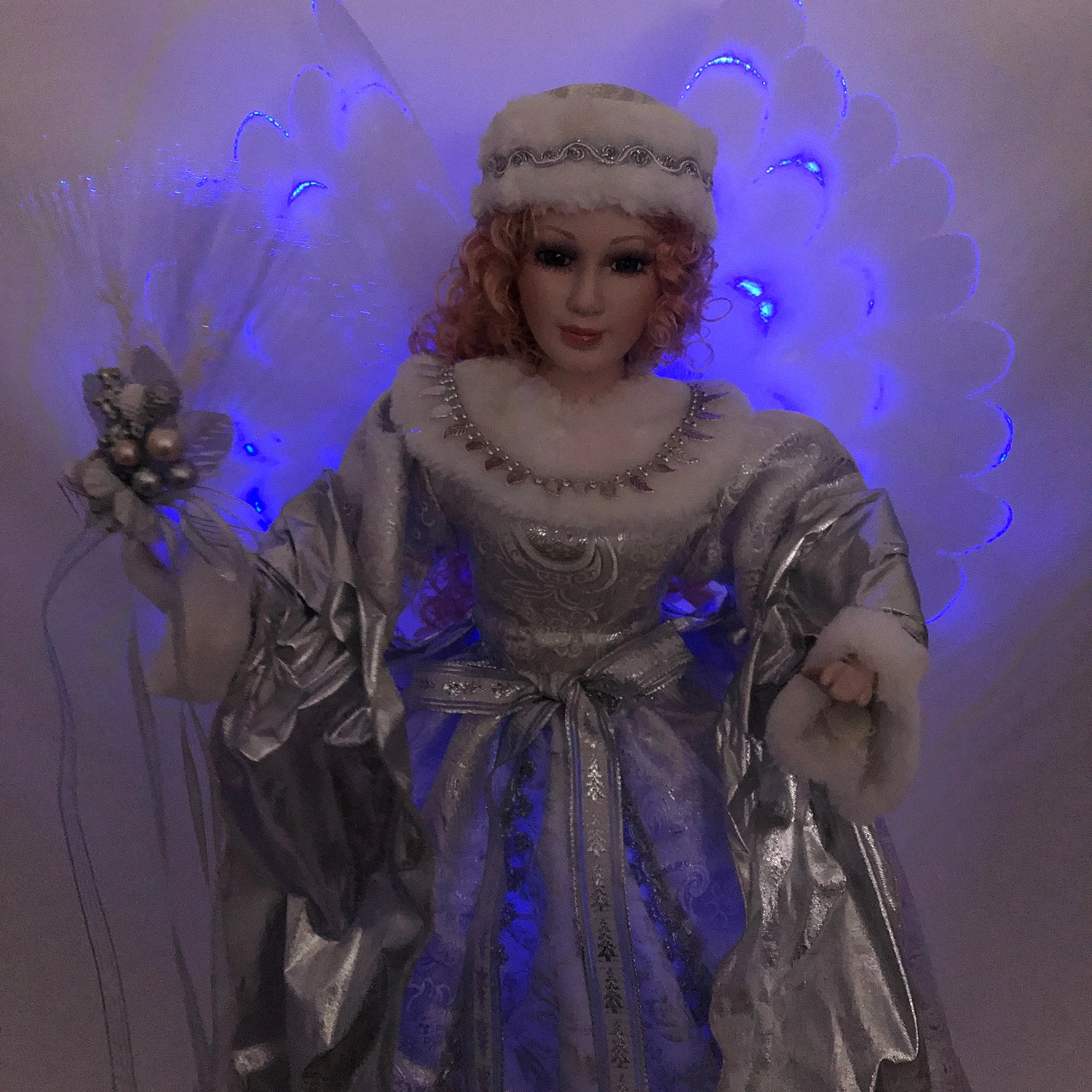 Christmas Complete Angel Silver White Animated 80cm 3 Christmas Complete Angel Silver White Animated 80cm