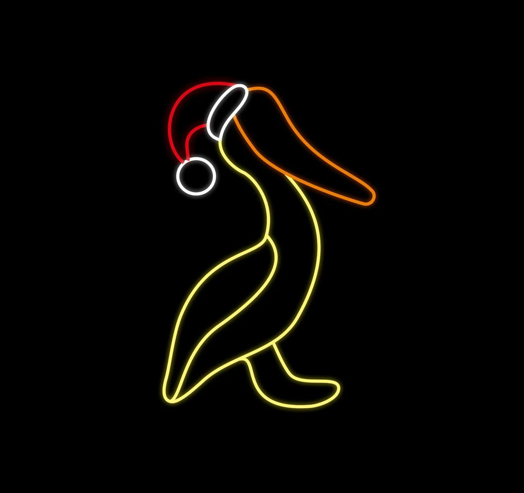 Christmas Pelican Rope Light Motif 100cm - Red, Warm White, Orange 7 Christmas Pelican Rope Light Motif 100cm - Red, Warm White, Orange - Image 5