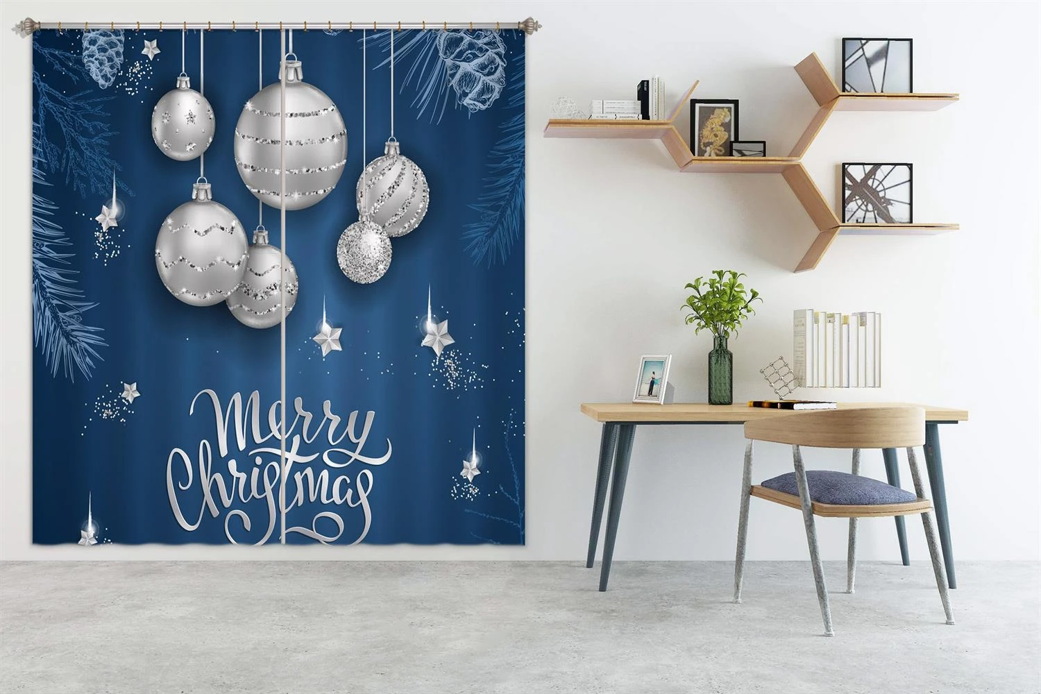 3D White Ball 52072 Christmas Blockout Photo Curtain Printing Curtains Drapes Fabric Window Xmas 3 3D White Ball 52072 Christmas Blockout Photo Curtain Printing Curtains Drapes Fabric Window Xmas