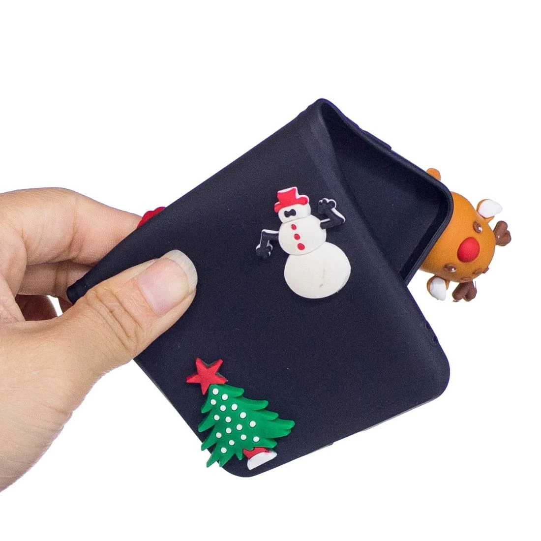 For IPhone XR Case Black 3D Christmas Elk Pattern TPU Protective Cover 8 For IPhone XR Case Black 3D Christmas Elk Pattern TPU Protective Cover - Image 6