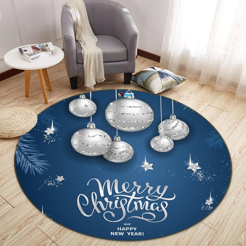 3D White Ball 54072 Christmas Round Non Slip Rug Mat Room Mat Quality Elegant Photo Carpet Xmas 3 3D White Ball 54072 Christmas Round Non Slip Rug Mat Room Mat Quality Elegant Photo Carpet Xmas