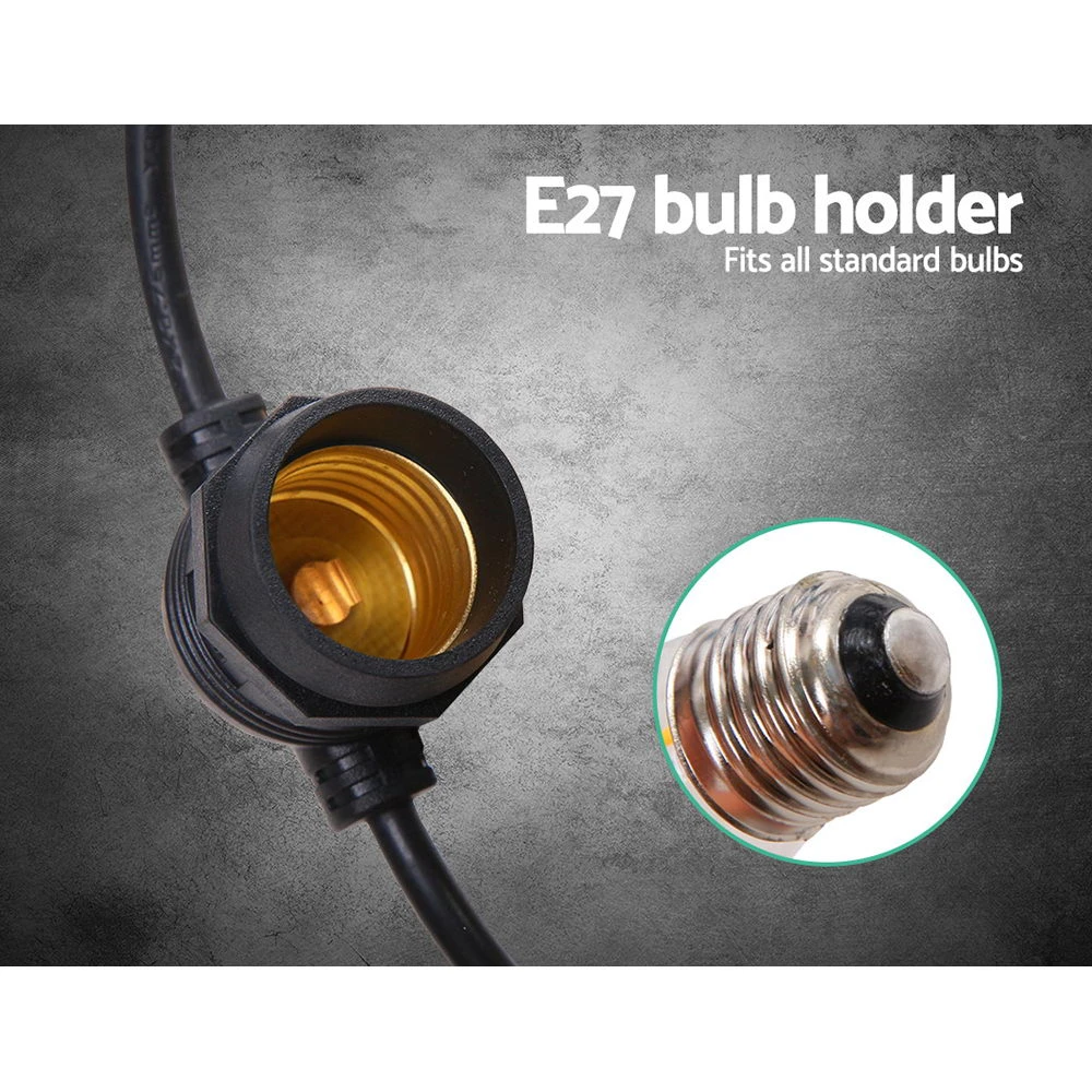 Jingle Jollys 74m Festoon String Lights Christmas Bulbs Party Wedding Garden Party 8 Jingle Jollys 74m Festoon String Lights Christmas Bulbs Party Wedding Garden Party - Image 6