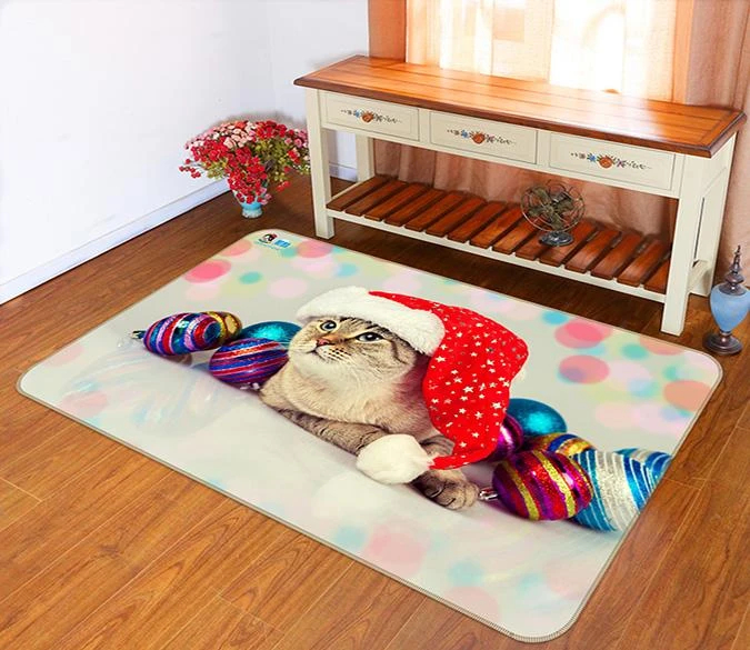 3D Christmas Cat 253 Non Slip Rug Mat Room Mat Quality Elegant Photo Carpet 3 3D Christmas Cat 253 Non Slip Rug Mat Room Mat Quality Elegant Photo Carpet