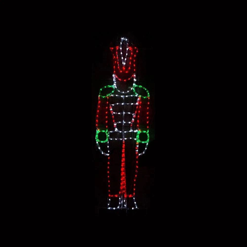 Christmas LED Motif Nut Cracker 170x50cm Indoor Outdoor Display Sign 4 Christmas LED Motif Nut Cracker 170x50cm Indoor Outdoor Display Sign - Image 2