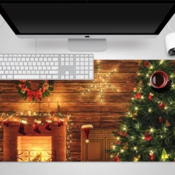 3D Tree Fireplace 51252 Christmas Non-slip Office Desk Mouse Mat Large Keyboard Pad Game Xmas -Amscan Sales Store 31691c80439459a78fd34f34613397e3