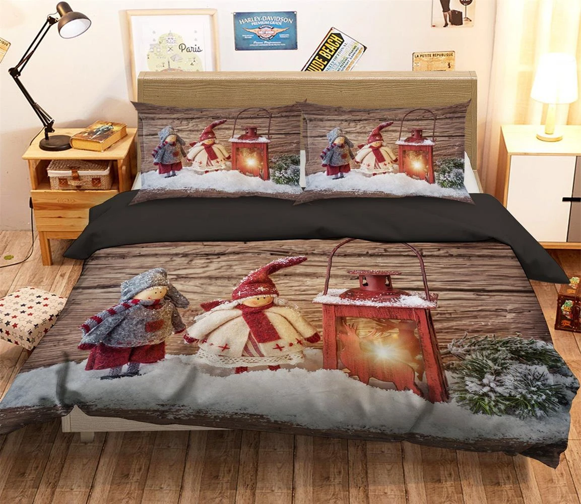3D Christmas Doll Oil Lamp 11 Bed Pillowcases Quilt Cover Set Bedding Set Pillowcases Duvet Cover KI 3 3D Christmas Doll Oil Lamp 11 Bed Pillowcases Quilt Cover Set Bedding Set Pillowcases Duvet Cover KI