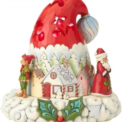 Heartwood Creek By Jim Shore LED Lighted Christmas Santa Hat 4060107 - Multi Coloured -Amscan Sales Store 328c22d7304318e4187e03e7d003f642