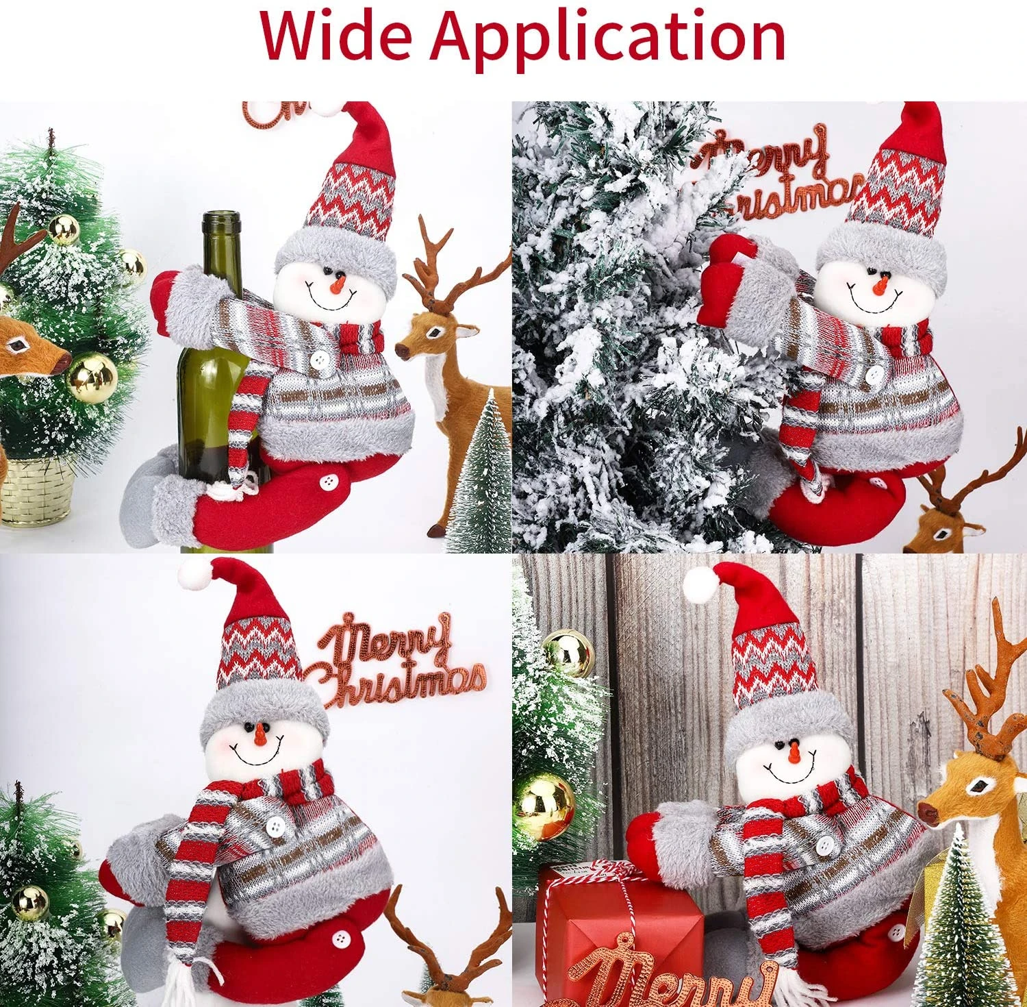 Christmas Family Holiday Party Decorations Curtain Fastener Buckle Tieback,Snowman 7 Christmas Family Holiday Party Decorations Curtain Fastener Buckle Tieback,Snowman - Image 5