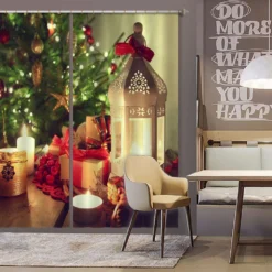 3D Candle Gift 52014 Christmas Blockout Photo Curtain Printing Curtains Drapes Fabric Window Xmas