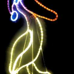 Christmas Pelican Rope Light Motif 100cm - Red, Warm White, Orange