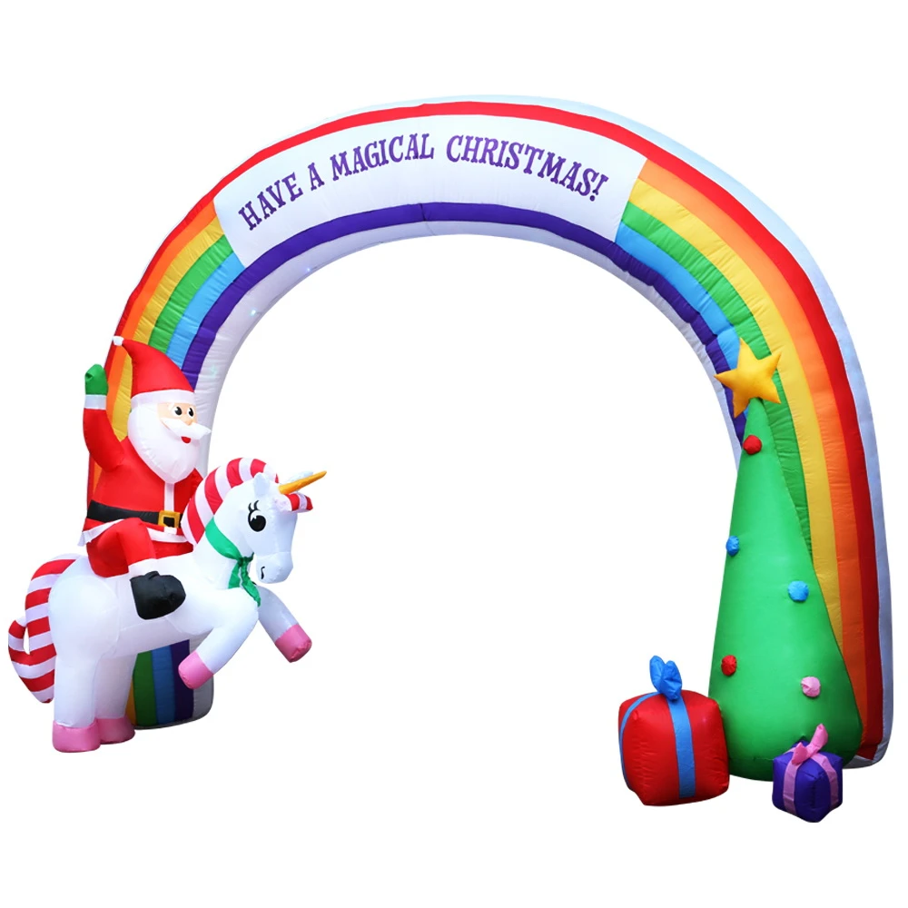 Jingle Jollys Christmas Inflatable Rainbow Archway Santa 3M Outdoor Decorations 8 Jingle Jollys Christmas Inflatable Rainbow Archway Santa 3M Outdoor Decorations - Image 6
