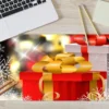3D Red Gift Box 51196 Christmas Non-slip Office Desk Mouse Mat Large Keyboard Pad Game Xmas