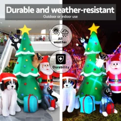 Jingle Jollys Christmas Inflatable Santa Tree 3M Lights Outdoor Decorations LED 10 Jingle Jollys Christmas Inflatable Santa Tree 3M Lights Outdoor Decorations LED -Amscan Sales Store 38d0594f9aed4621dd2d5a314c27c354