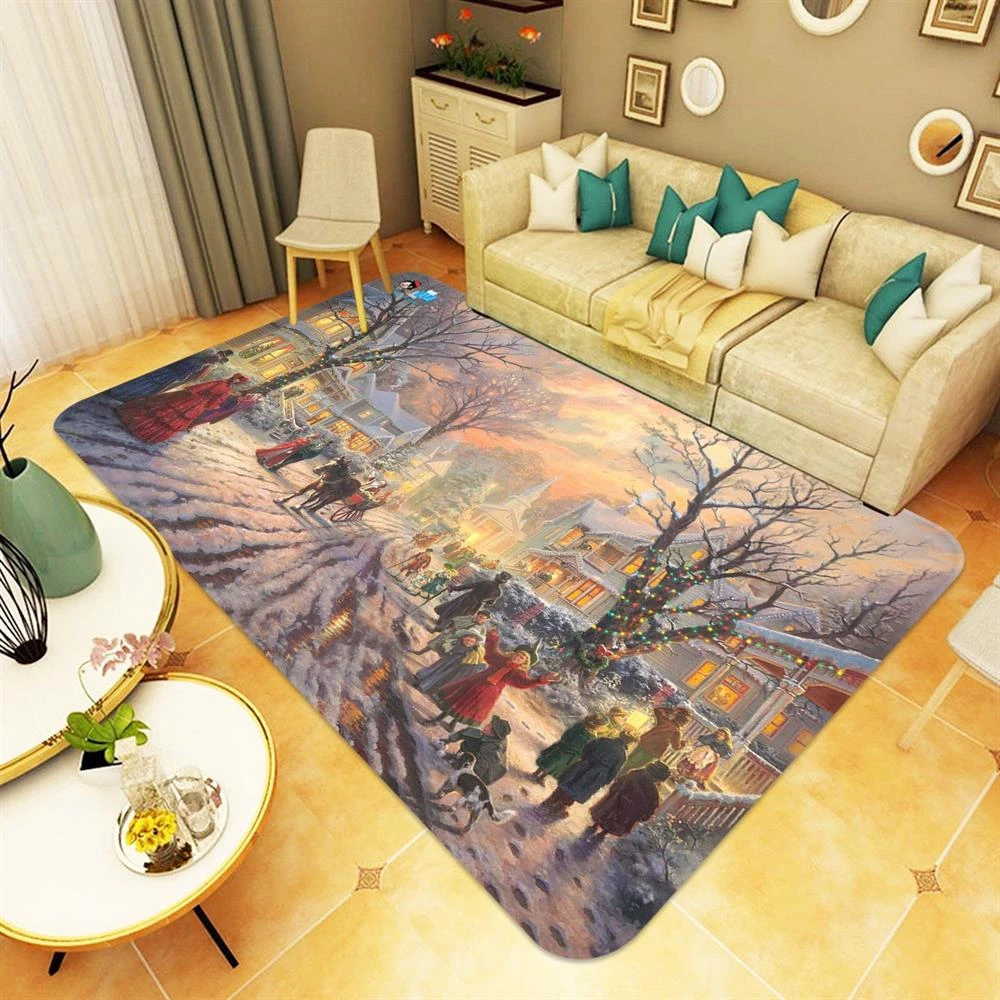 3D Snow Street 65171 Christmas Non Slip Rug Mat Room Mat Quality Elegant Photo Carpet Xmas 5 3D Snow Street 65171 Christmas Non Slip Rug Mat Room Mat Quality Elegant Photo Carpet Xmas - Image 3