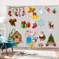 3D Cute Christmas Pattern 2051 Blockout Photo Curtain Printing Curtains Drapes Fabric Window 8 3D Cute Christmas Pattern 2051 Blockout Photo Curtain Printing Curtains Drapes Fabric Window -Amscan Sales Store 3b3032980304001f9d24d14a3cf45e1f