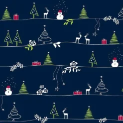 3D Christmas Tree And Reindeer 672 Wallpaper Mural Wall Mural Wall Murals Removable Wallpaper Self-a