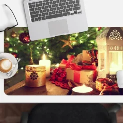 3D Candle Gift 51173 Christmas Non-slip Office Desk Mouse Mat Large Keyboard Pad Game Xmas