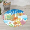 3D Colorful Houses 54137 Christmas Round Non Slip Rug Mat Room Mat Quality Elegant Photo Carpet Xmas 1 3D Colorful Houses 54137 Christmas Round Non Slip Rug Mat Room Mat Quality Elegant Photo Carpet Xmas -Amscan Sales Store 41ffd35401158543201cb33c96ea01f0