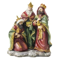 15.7" Three Wisemen Kings Nativity Figurine Christian Table Décor Christmas Gift - Red