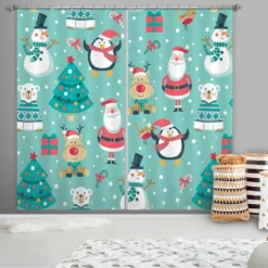 3D Santa Claus Snowman Penguin 52069 Christmas Blockout Photo Curtain Printing Curtains Drapes Fabri 7 3D Santa Claus Snowman Penguin 52069 Christmas Blockout Photo Curtain Printing Curtains Drapes Fabri -Amscan Sales Store 4acf4599a1ee301024a00f2a5ea2536b